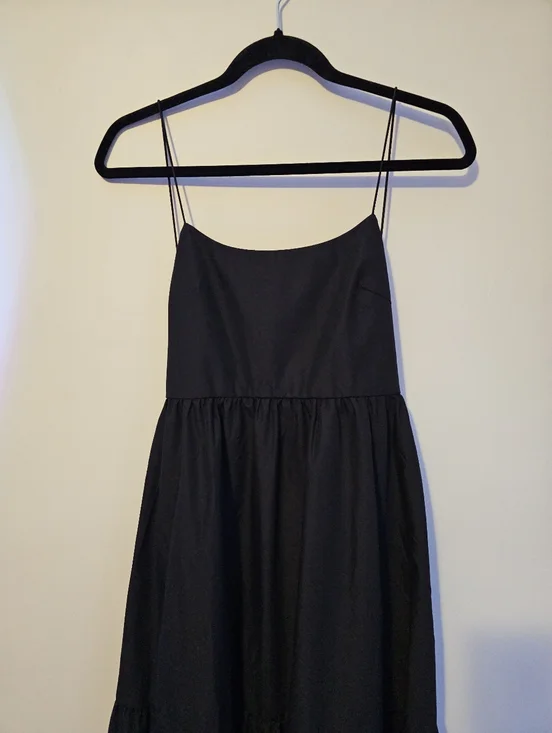 Commense Solid Backless Long Dress Size Small Black - Picture 6 of 10
